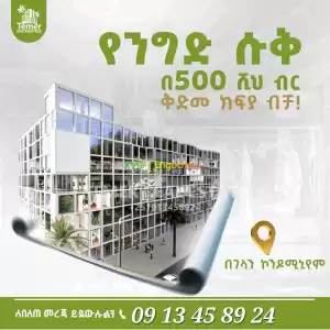 Temer Real Estate Piassa and Kality gelan shop for sale Price in Ethiopia