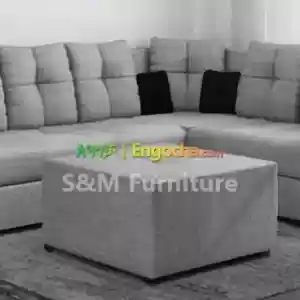 simple L shape sofa design Price in Ethiopia