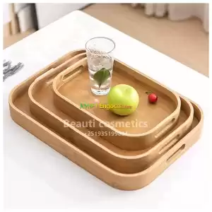 3 Set Bamboo Serving Tray in Ethiopia