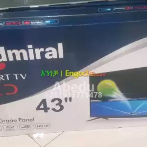 Admiral 43 inchi double glass smart 8k 2024 tv in Ethiopia