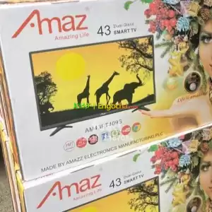 Amaz 43 inchi double glass smart 4k 2024 tv in Ethiopia