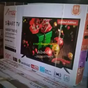 Amaz 50 inchi double glass smart 4k 2024 tv in Ethiopia