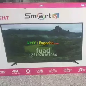 BRIGHT 50 inchi double glass smart 4k 2024 tv in Ethiopia