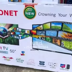 CORONET 50 inchi double glass smart 4k 2024 tv in Ethiopia