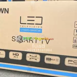 CROWN 65 inchi double glass smart 4k 2024 tv in Ethiopia