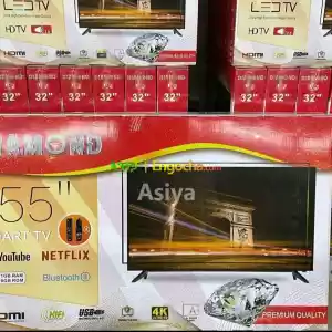 DIAMOND 55 inchi double glass smart 4k 2024 tv in Ethiopia