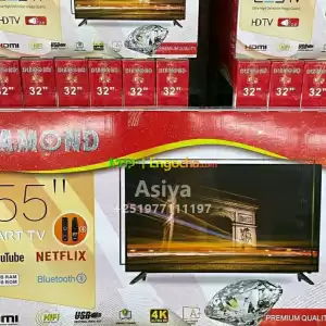 DIAMOND 55 inchi double glass smart 4k 2025 tv Price in Ethiopia