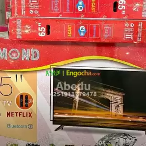 DIAMOND 65 inchi double glass smart 4k 2024 tv in Ethiopia