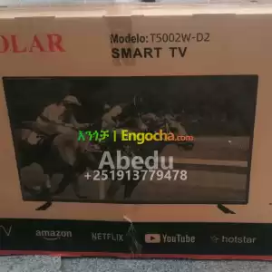 EUROSOLAR 50 inchi double glass smart 4k 2024 tv in Ethiopia
