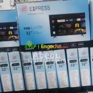 EXPRESS 32 inchi double glass smart 4k 2024 tv in Ethiopia