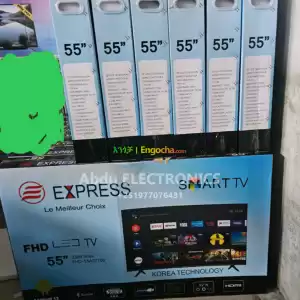 EXPRESS 55 INCH DOUBLE GLASS SMART 4K UHD TV in Ethiopia