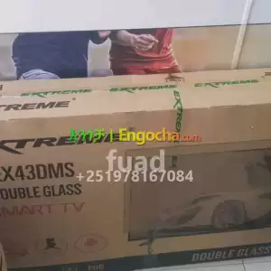 EXTREME 43 inchi double glass smart 4k 2024 tv in Ethiopia