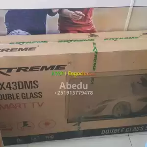 EXTREME 43 inchi double glass smart 4k 2024 tv in Ethiopia