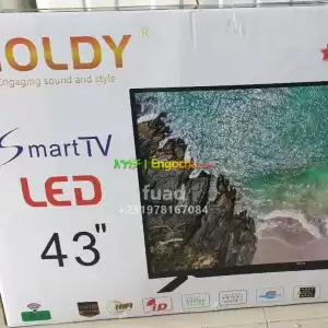GOLDY 43 inchi double glass smart 4k 2024 tv in Ethiopia