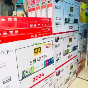 Googel 43 inchi double glass smart 4k 2024 tv in Ethiopia