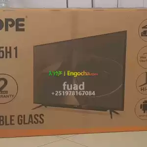 HOPE 55 inchi double glass smart 4k 2024 tv in Ethiopia