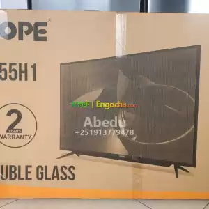 HOPE 55 inchi double glass smart 4k 2024 tv in Ethiopia
