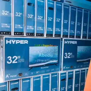 HYPER 32 inchi double glass 4k 2024 tv in Ethiopia