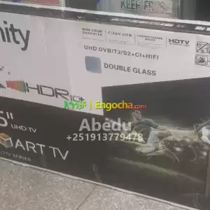 Infinity 55 inchi double glass smart 4k 2024 tv in Ethiopia