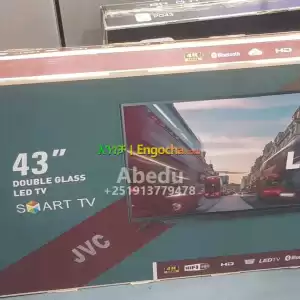 JVC 43 inchi double glass smart 4k 2024 tv in Ethiopia