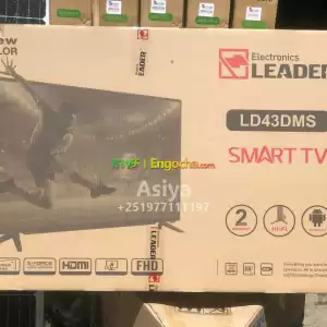 LEADER 43 inchi double glass smart 4k 2024 tv in Ethiopia