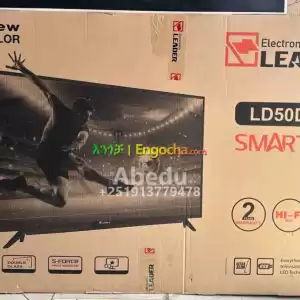LEADER 50 inchi double glass smart 4k 2024 tv in Ethiopia