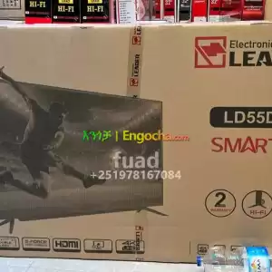 LEADER 55 inchi double glass smart 4k 2024 tv in Ethiopia