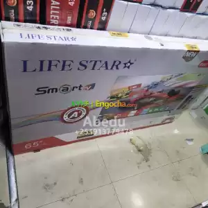 LIFE STAR 65 inchi double glass smart 4k 2024 tv in Ethiopia