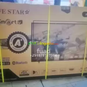 LIFE STAR 75 inchi double glass smart 4k 2024 tv in Ethiopia