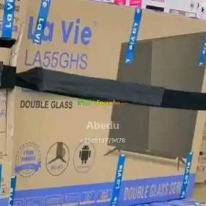 La vie 55 inchi double glass smart 4k 2024 tv in Ethiopia