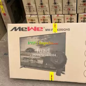 MEWE 43 inchi double glass smart 4k 2024 tv in Ethiopia