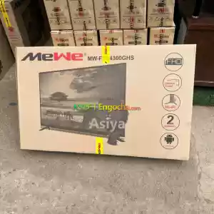 MEWE 43 inchi double glass smart 4k 2024 tv in Ethiopia