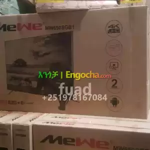 MEWE 65 inchi double glass smart 4k 2024 tv in Ethiopia
