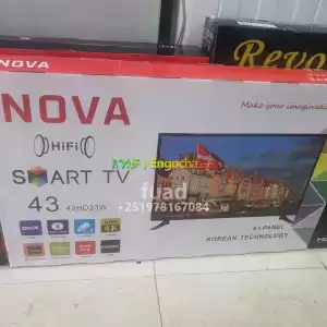 NOVA 43 inchi double glass smart 4k 2024 tv in Ethiopia