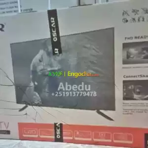 OSCAR 43 inchi double glass smart 4k 2024 tv in Ethiopia