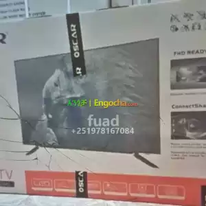 OSCAR 43 inchi double glass smart 4k 2024 tv in Ethiopia