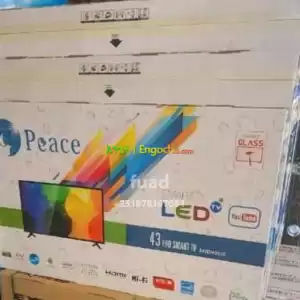 Peace 43 inchi double glass smart 4k 2024 tv in Ethiopia