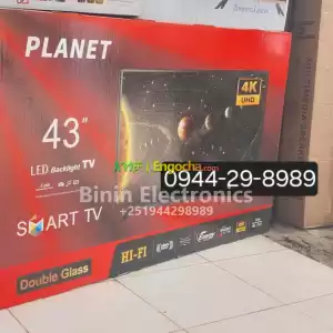 Planet tv 43in smart tv hifi speaks free deliver in Ethiopia