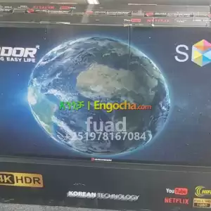 SALVADOR 43 inchi double glass smart 4k 2024 tv in Ethiopia