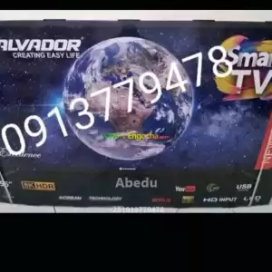 SALVADOR 55 inchi double glass smart 8k 2024 tv in Ethiopia