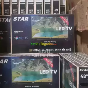 STAR 43 inchi double glass smart 4k 2024 tv in Ethiopia