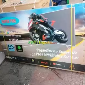 SUPER FINE 65 inchi double glass smart 4k 2024 tv in Ethiopia
