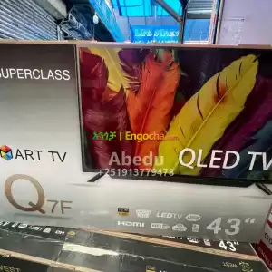 SUPERCLASS 43 inchi double glass smart 4k 2024 tv in Ethiopia