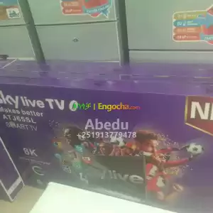Sky live 65 inchi double glass smart 8k 2024 tv in Ethiopia
