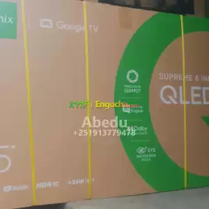 Syinix 65 inchi double glass smart 4k 2024 tv in Ethiopia