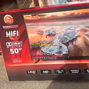 TORNADO 50 inchi double glass smart 4k 2024 tv in Ethiopia