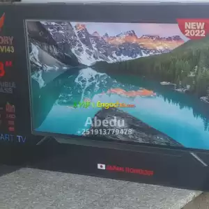 VICTORY 43 inchi double glass smart 4k 2024 tv in Ethiopia