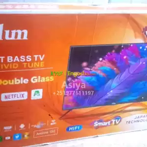 Vellum 50 inchi double glass smart 4k 2025 tv in Ethiopia