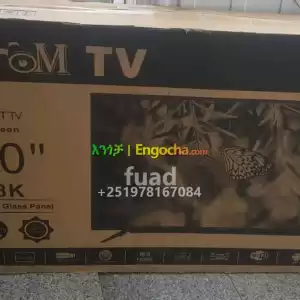 ZOOM 50 inchi double glass smart 8k 2024 tv in Ethiopia