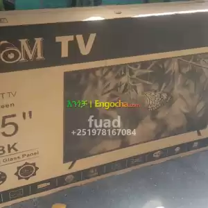 ZOOM 65 inchi double glass smart 8k 2024 tv in Ethiopia